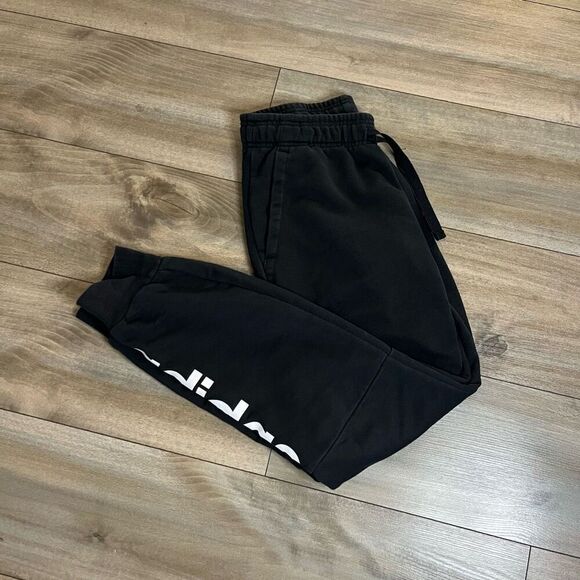 Adidas Black Athletic Joggers Sweatpants Men Small Bin I-9 - Picture 1 of 5